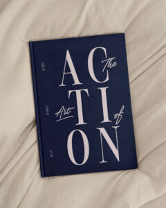 Vue de la couverture du planner journalier The Art of Actoin, des éditions Creative Spark par Manifa Kind.