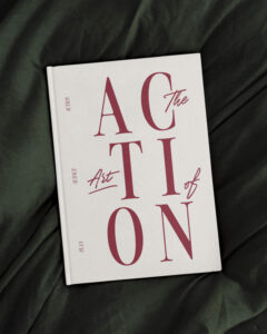 Vue de la couverture du planner journalier The Art of Actoin, des éditions Creative Spark par Manifa Kind.