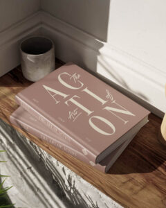 Vue de la couverture du planner journalier The Art of Actoin, des éditions Creative Spark par Manifa Kind.