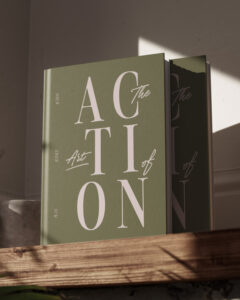 Vue de la couverture du planner journalier The Art of Actoin, des éditions Creative Spark par Manifa Kind.