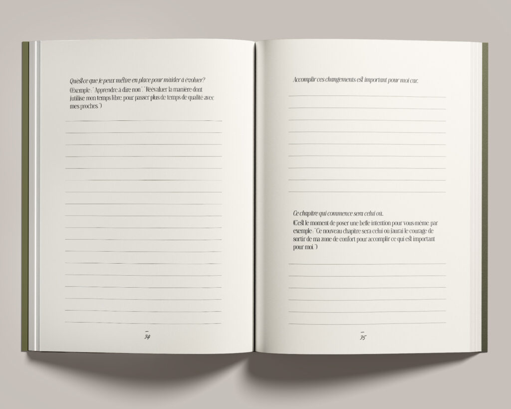 vue des pages intérieures du planner journalier the Art of Action, des éditions Creative Spark, par Manifa Kind